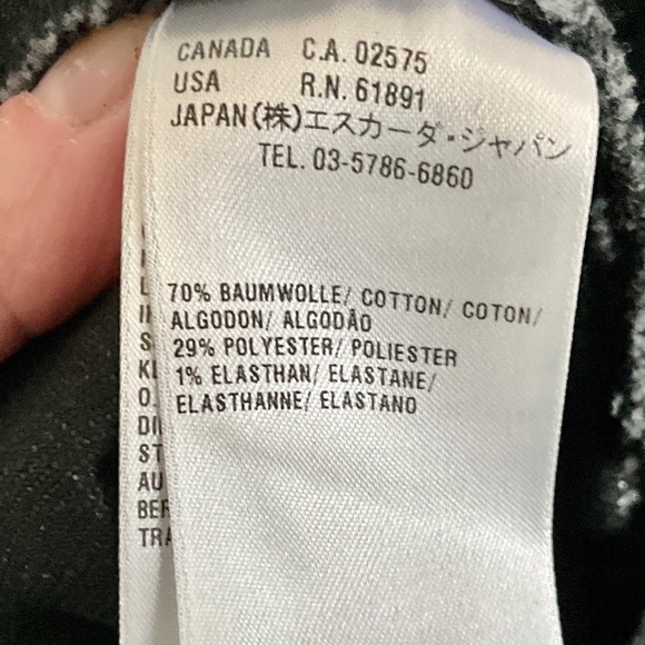 NWOT Escada Y2K Women’s Denim Jeans Blokecore Black Beaded Pockets 8 - Picture 4 of 16